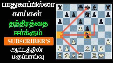 Subscriber S Games Analysis 4th Weekly Rapid Tamil Chess Channel