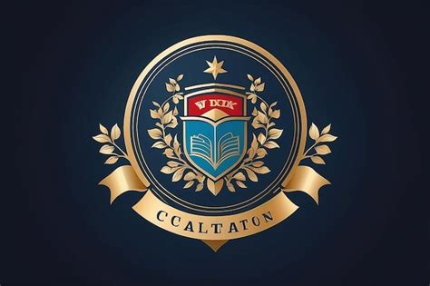 School Crest Logo Template Premium Ai Generated Image