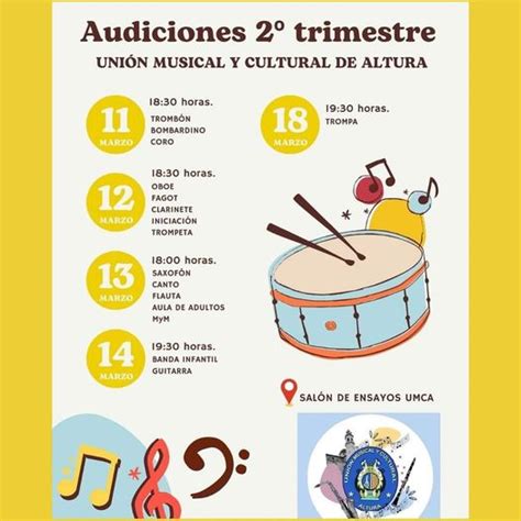 Audiciones Trimestre Uni N Musical Y Cultural De Altura