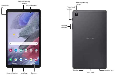 Samsung Galaxy Tab A7 Lite SM T227U Diagram AT T Device Support