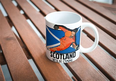 Scotland Football Mug Scotland Football Mug Scotland Euro Etsy