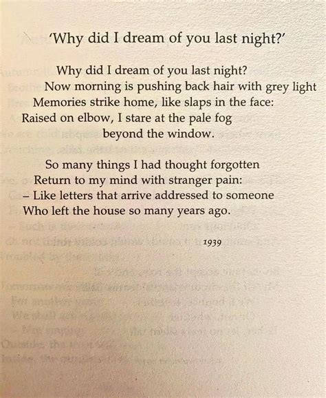 Why did I dream of you last night? - Philip Larkin [POEM] : r/Poetry