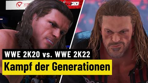 Wwe 2k22 Vs Wwe 2k20 Grafikvergleich Mit Entrances Youtube