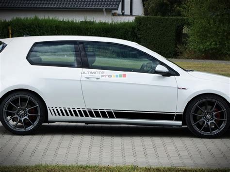 Side Sport Stripe Kit Sticker Decal Graphic Compatible With Volkswagen