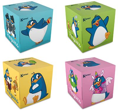 Universal Tissues Kartika PENGUINS Box 56 Private Label Tissue