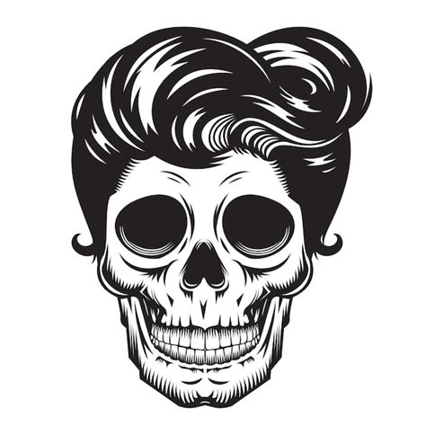 Diseño de cabeza vintage skull mom sobre fondo blanco víspera de todos