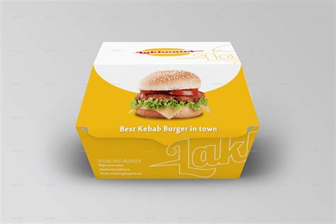 175 Box Burger Mockup Mockups Builder