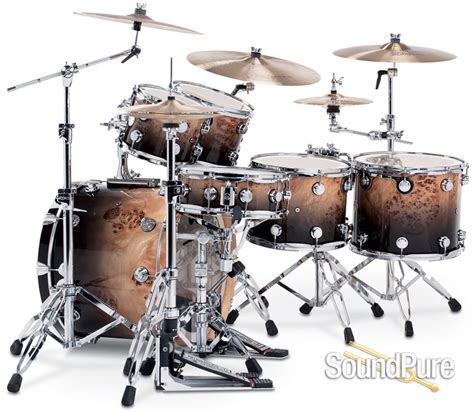 Dw 6pc Collectors Series Maple Drum Set Exotic 20