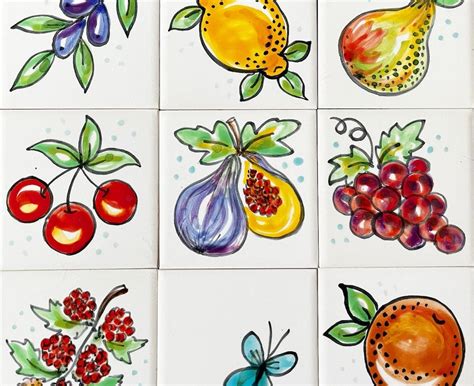 Fruit Tiles - Etsy