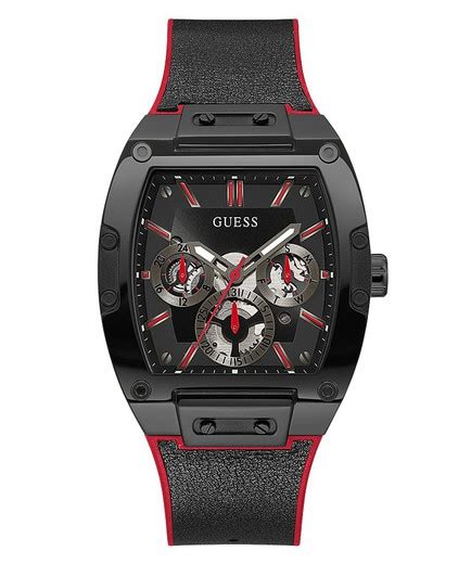 Reloj Guess Hombre GW0202G7 Cuero Negro Joyeriacanovas