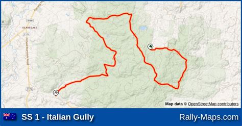 Ss 1 Italian Gully Stage Map Begonia Rally 1975 🌍 Rally