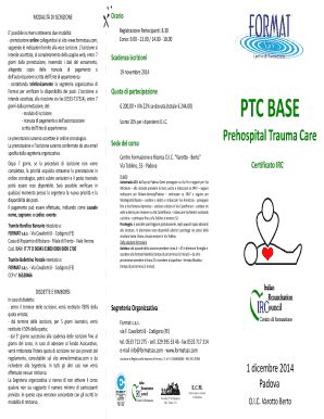 Ptc Base Compila Online Stampabile Compilabile Vuoto PdfFiller