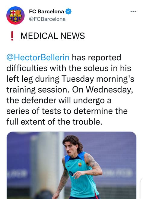 Hector Bellerin suffers injury during training at Barcelona - Report Minds