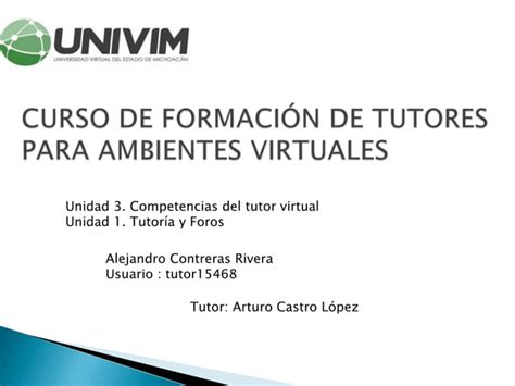 Presentacion Foros Virtuales PPT