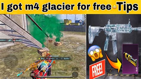 Again Upgrading M4 Glacier For Free Iam Lucky Today Pubg Mobile