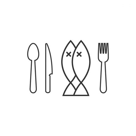 Templat Design Vector Hd Png Images Cutlery Icon Design Template