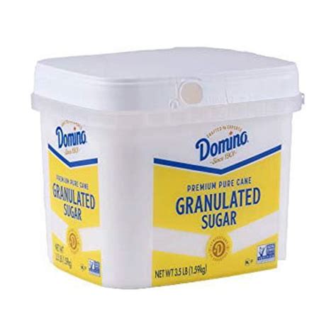 Domino Granulated Pure Cane Sugar 3 5 LB Easy Baking Tub Walmart