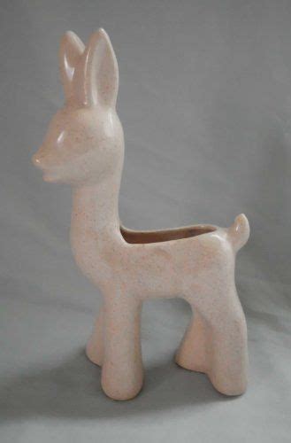 Vintage Shawnee Pottery Fawn Deer Planter Vase X Amazon Patio