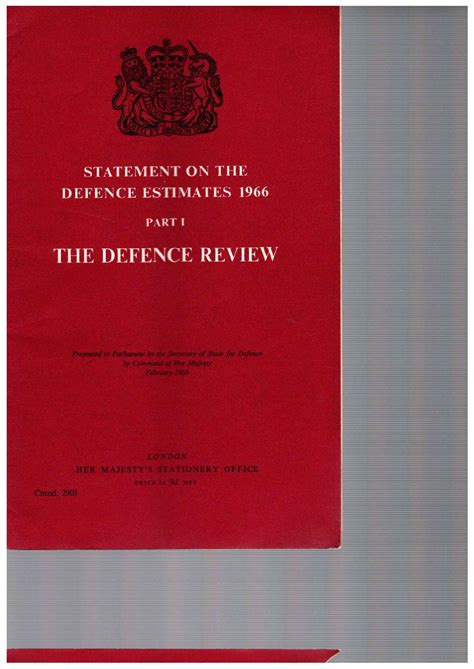 UK MOD Statement On The Defence Estimates 1966 Part 1 The Defence