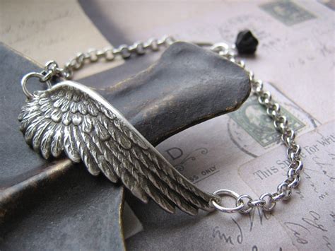 Angel Wing Bracelet by sweetVintage on Etsy