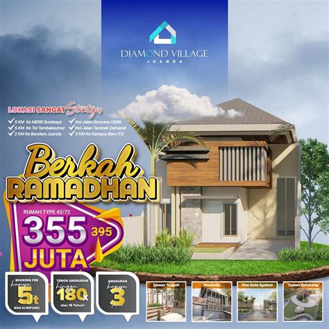 Perumahan Dekat Juanda Harga 300 Jutaan - Marketing Diamond city - Medium