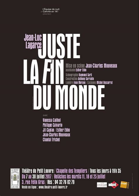 Affiche - Juste la fin du monde - Fichier PDF