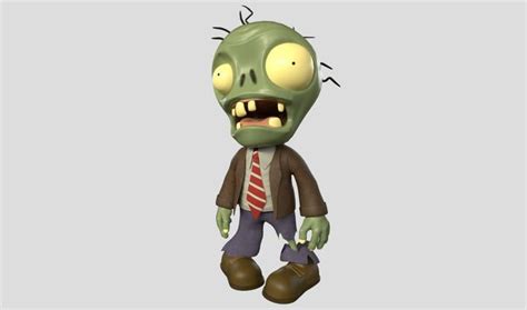 3D model Plants vs Zombies Basic Zombie VR / AR / low-poly rigged ...