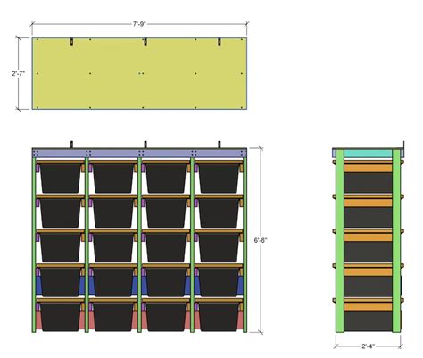 27 Gallon Tote Rack Plans 20 Commander Tote Garage Storage Shelves