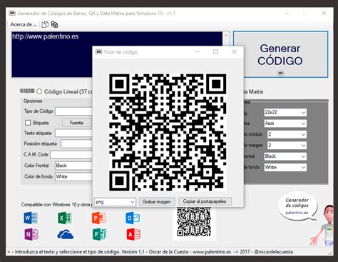 Palentino Blog Generador de Códigos de barras QR y Datamatrix para