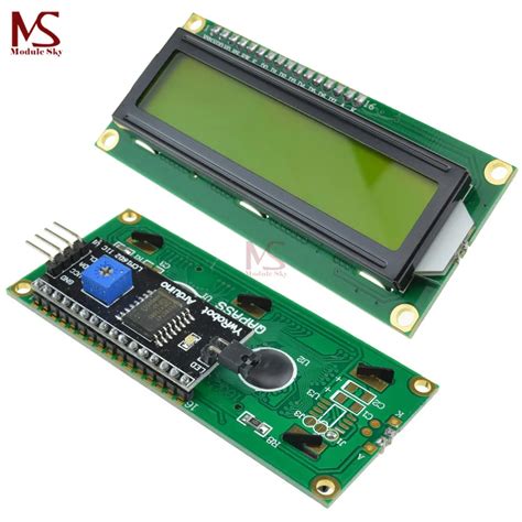 Yellow Backlight Display IIC I2C 1602 LCD Display Module LCD 1602 I2C