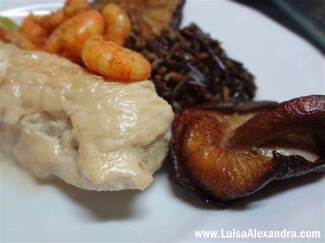 Mimos De Pescada Do Cabo Molho De Nata Cogumelos Porcini