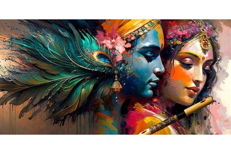 Krishna Peacock Art