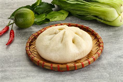 Chinese steamed bun Dim sum 34080751 Stock Photo at Vecteezy