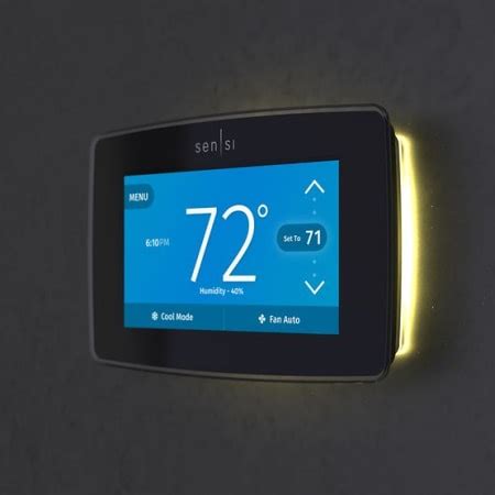 White Rodgers F U Wfb Sensi Touch Wi Fi Thermostat Build