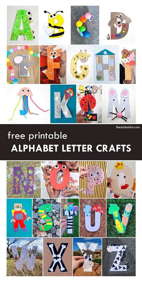 Alphabet Letter Crafts A To Z The Aloha Hut