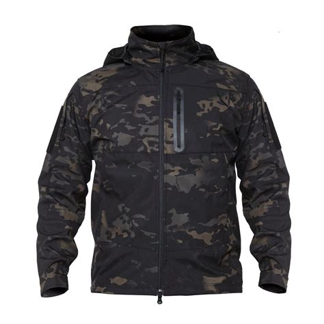 Shanghai Story Mens Tactical Jacket Waterproof Windproof Anti Pilling