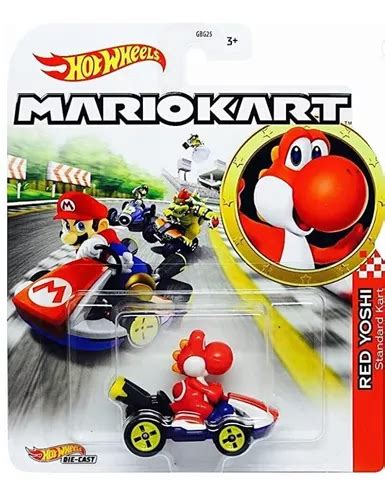 Yoshi Rojo Hot Wheels Mario Kart Edición Limitada Cuotas sin interés