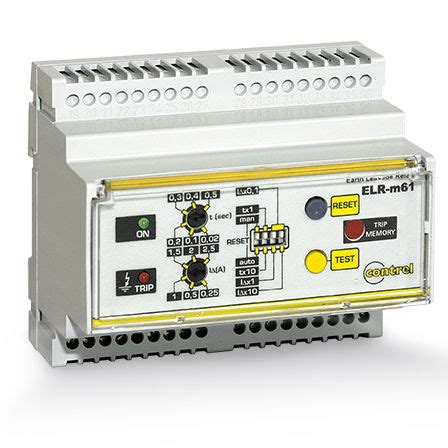 Relé de proteção de fuga à terra ELR 62 Contrel elettronica de