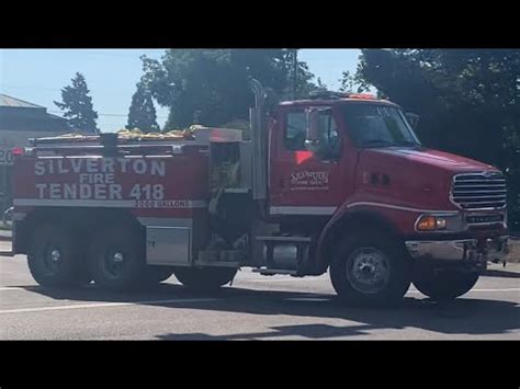 VERY RARE HORN Silverton Fire District Tender 418 Responding Code 3