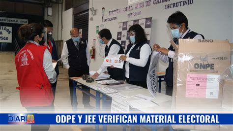 Para Segunda Elecci N Presidencial Odpe Y Jee Cusco Verifican Material