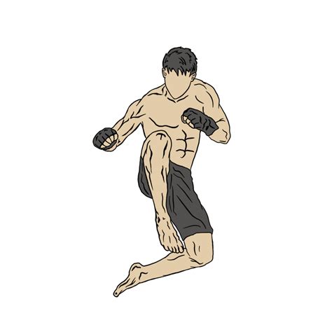 Muay Thai Illustration 27216840 Png