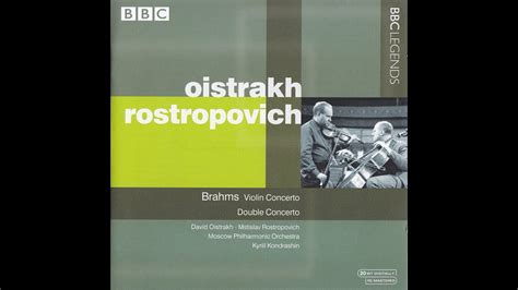 Brahms Violin Concerto In D Major Op David Oistrakh Kyril