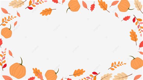 Autumn Border Pumpkin Orange Leaves, Pumpkin, Fall, Frame PNG ...