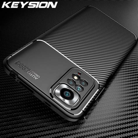 Keysion Shockproof Case For Redmi Note 11 11s Global Carbon Fiber