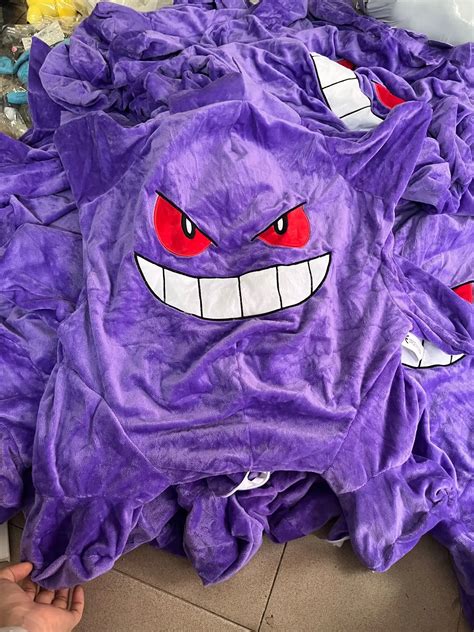 Pokemon 60cm Gengar Plush Pillow Big Soft Gengar Cover Skin Plush Toy