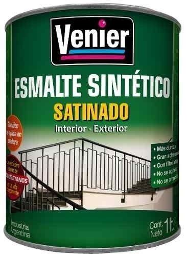 Esmalte Sintetico Blanco Satinado Venier X 4 Litros