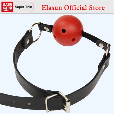 Pu Leather Band Ball Mouth Gag Oral Fixation Mouth Stuffed Adult Games