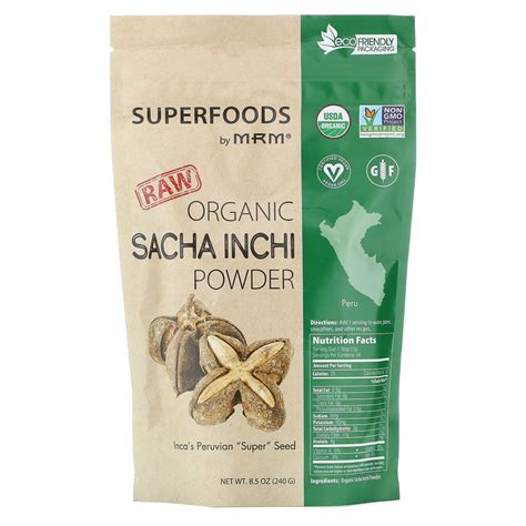 MRM Nutrition Raw Organic Sacha Inchi Powder 8 5 Oz 240 G