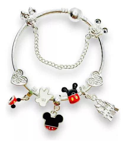 Berloques Disney Mickey E Minnie Para Pulseira Pandora Uni Mercadolivre