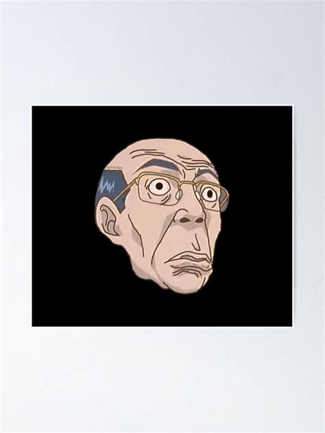 "Great Teacher Surprised Anime Face Meme" Poster by Altohombre | Redbubble